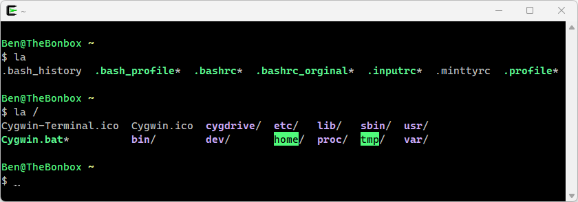 برنامج Cygwin لتعلم bash